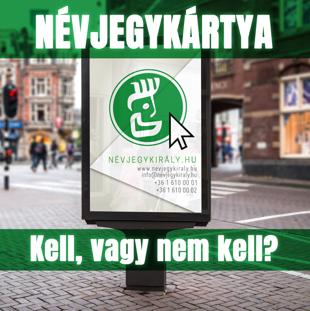 Névjegykártya: kell, vagy nem kell?